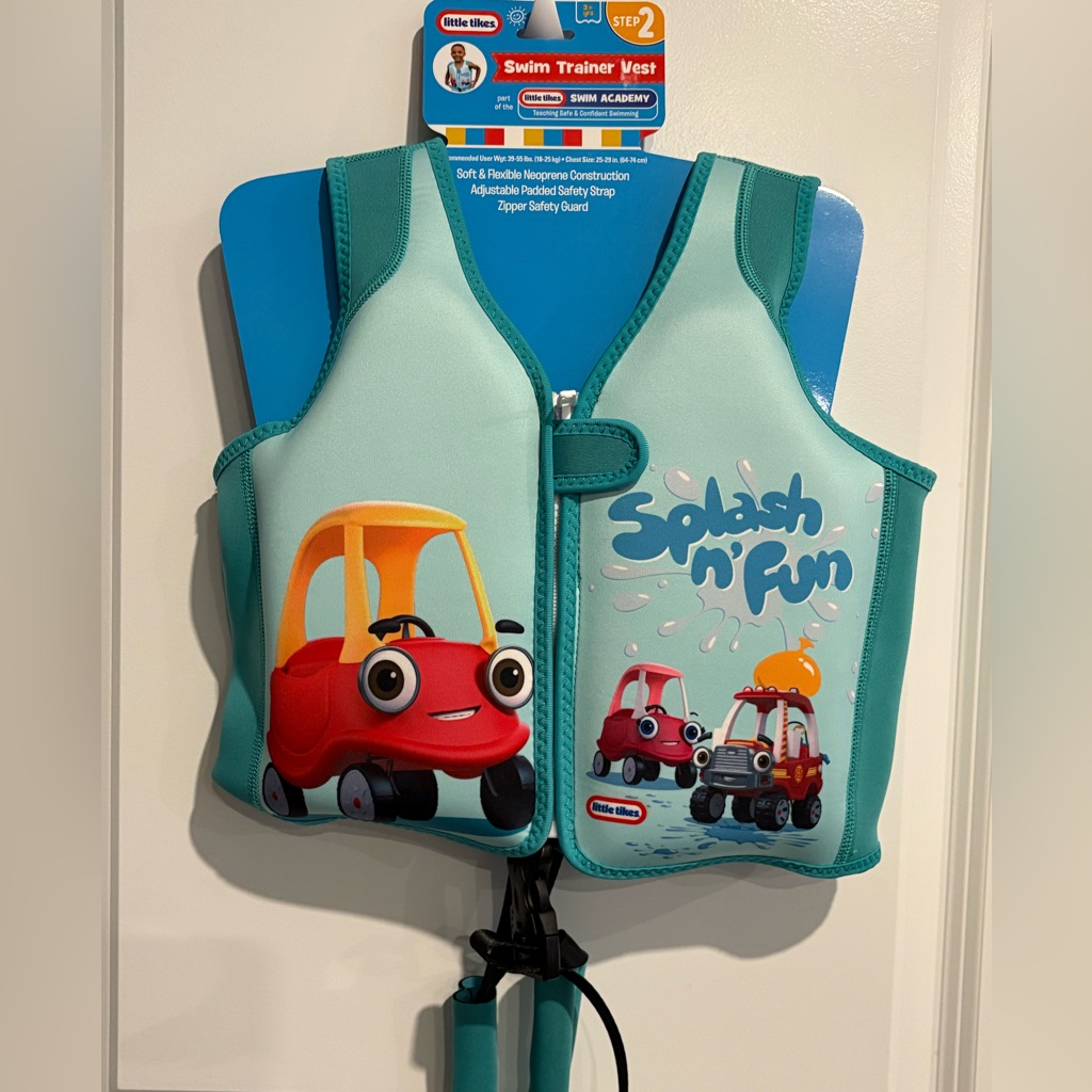 Nwt Little Tikes Neoprene Vest Beach Blue